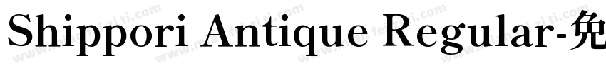 Shippori Antique Regular字体转换